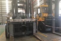 Lắp thiết bị cảnh báo tốc độ xe nâng cho công ty Sun Steel