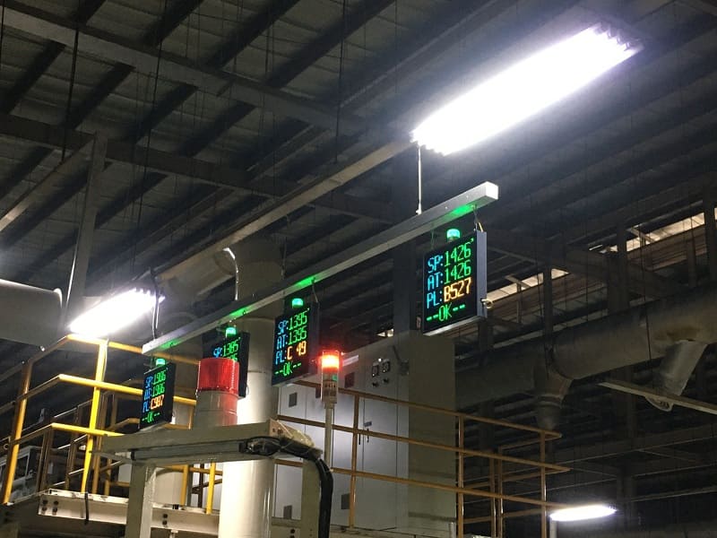 Theo dõi tiến độ sản xuất bằng bảng led ma trận