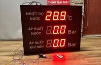 Bảng hiển thị nhiệt độ và áp suất lên led 7 đoạn