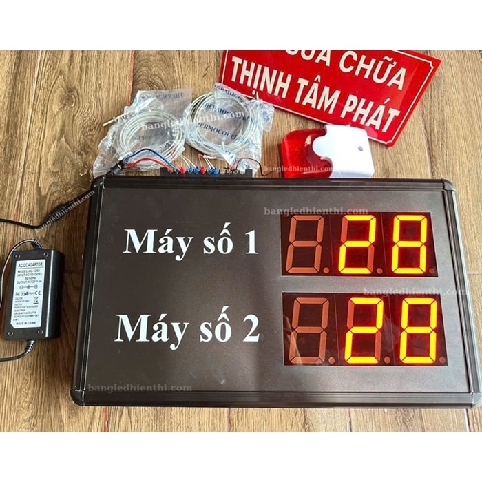 Bộ hiển thị nhiệt độ máy móc trong sản xuất