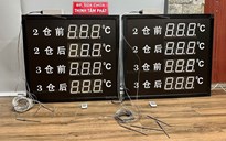 Đồng hồ hiển thị nhiệt độ 4 lò sấy