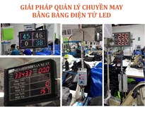 Giải pháp quản lý chuyền may bằng bảng điện tử led